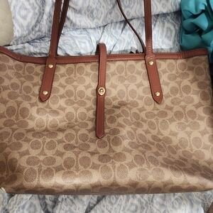 Coach Brown Signature Tote